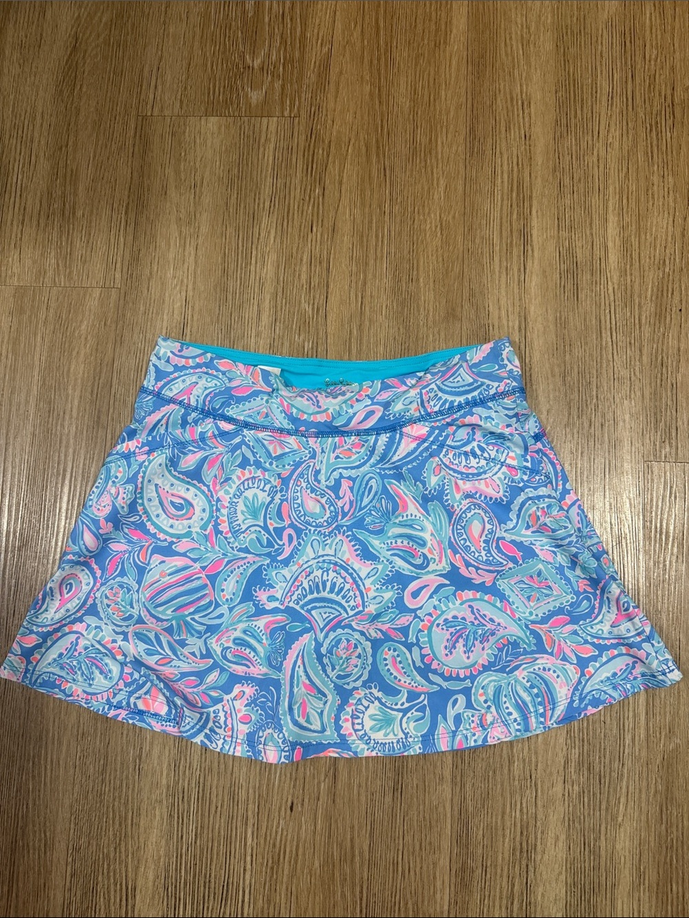 Lily Pulitzer Active Skort - Blue/Pink size 4
